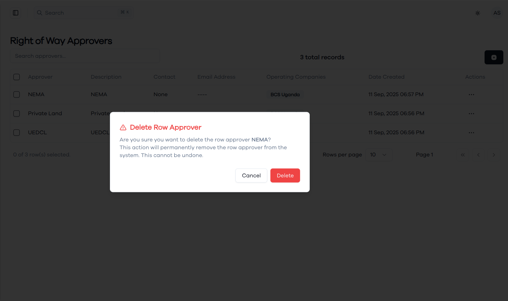 Deleting a Milestone Type