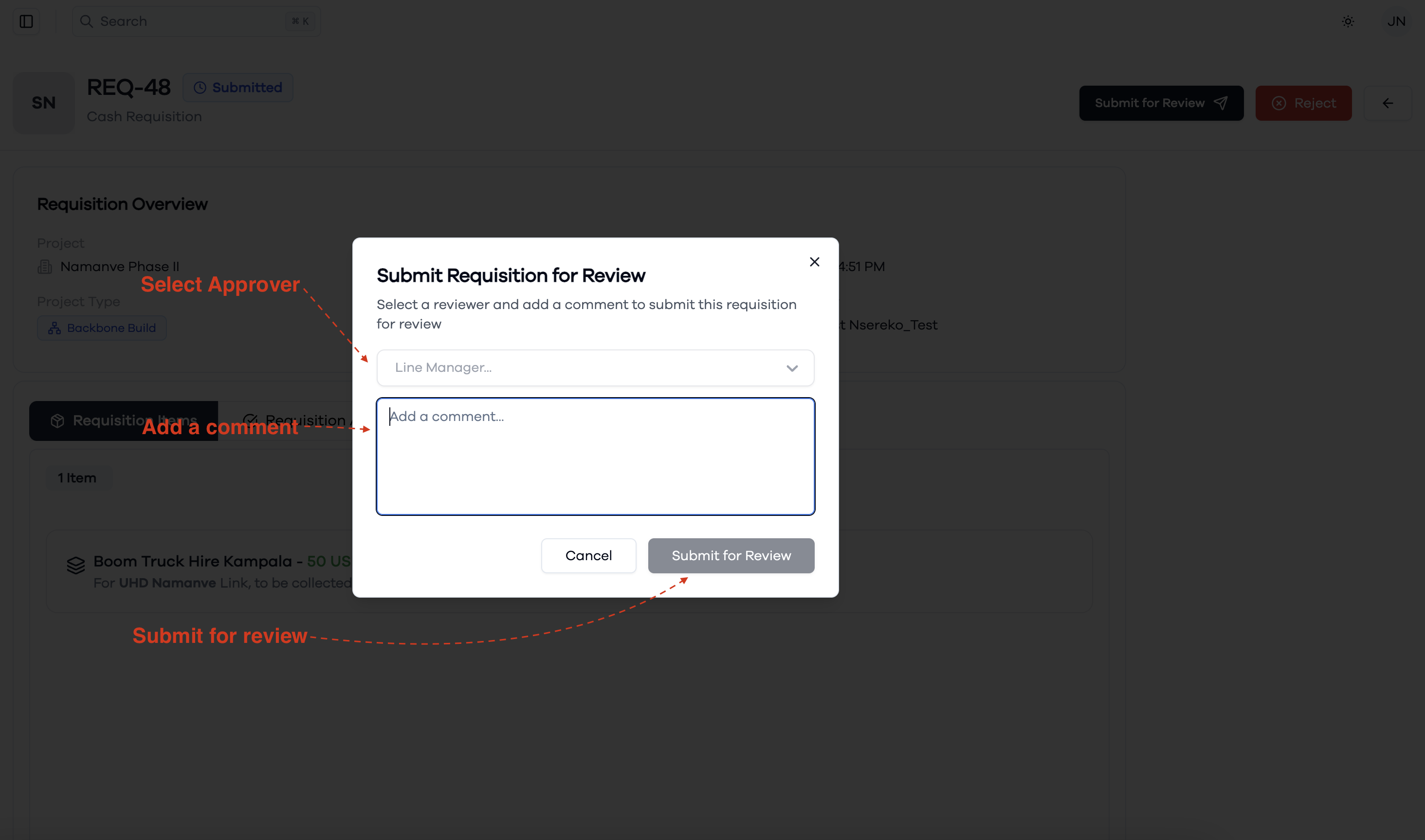 Submit for Approval